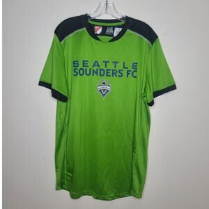 NWT Seattle Sounders FC futbol club soccer green short sleeve shirt - large